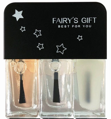 Three-in-one DIY No-bake Tearable Sequined Nail Polish Set
