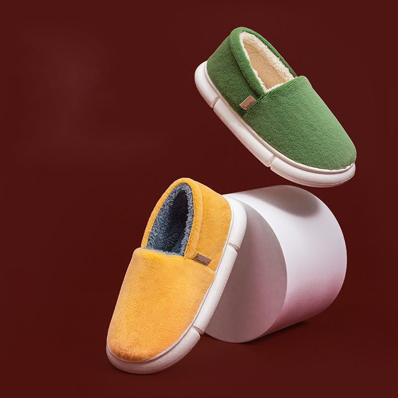 Home Plus Velvet Padded Bag With Cotton Slippers