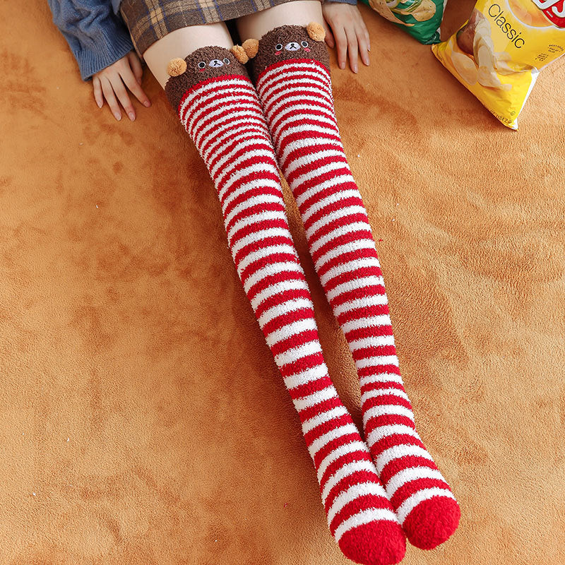 Over-the-knee socks Japanese Series of Cute Cartoon Thick Stockings
