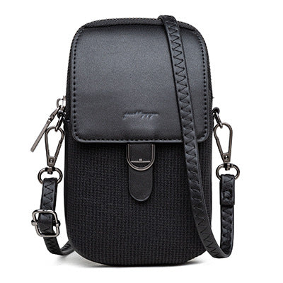 Vertical mobile phone shoulder bag
