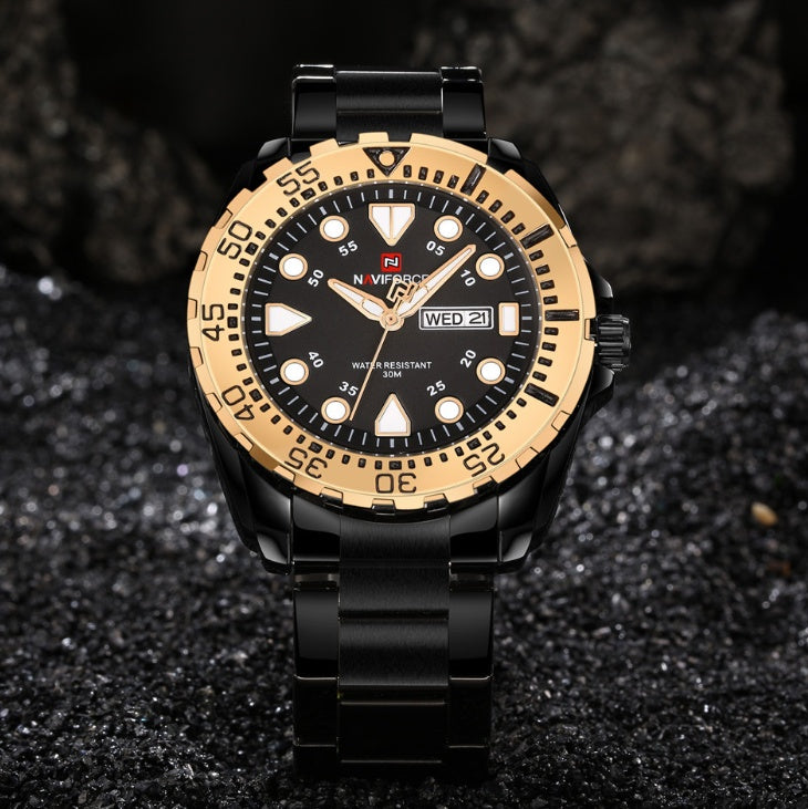 NAVIFORCE collar Xiang 9105 men's sports watch men's watch waterproof LED dual display multi-function quartz watch