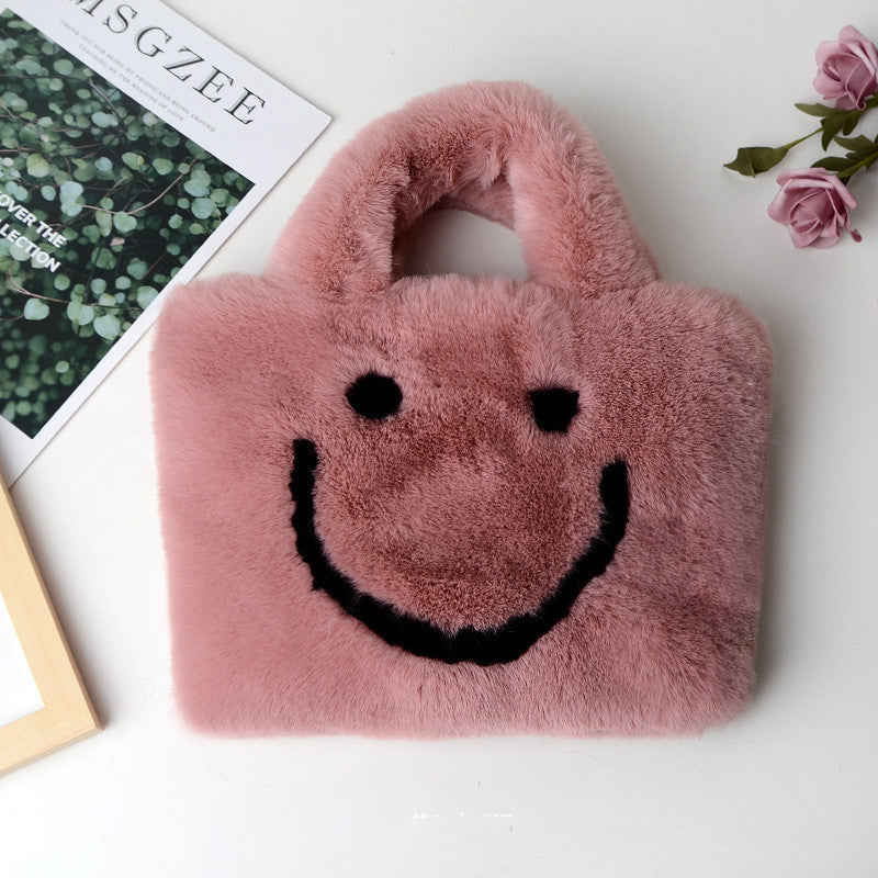Fashion Rabbit FurCute Girl Large Capacity Shoulder Messenger Bag
