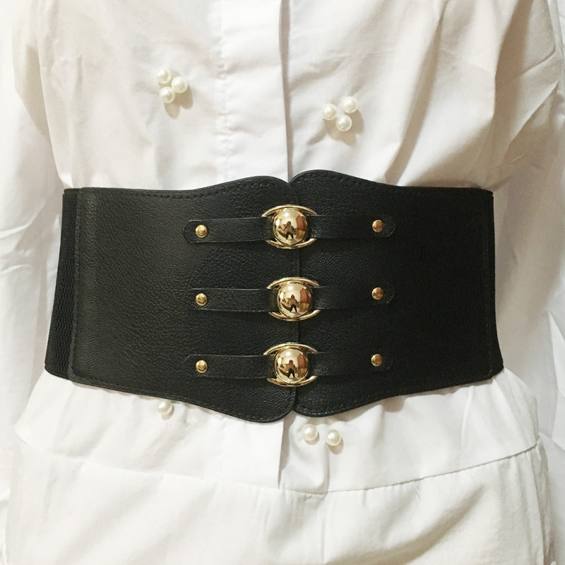 Ladies stretch wide waist seal