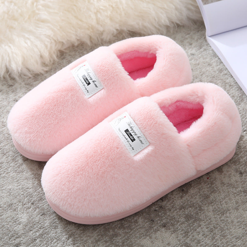 Bag heel cotton slippers