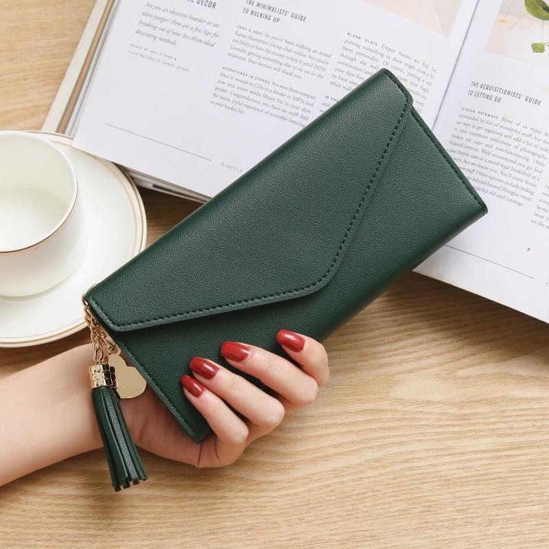 Women's Long Wallet Tri-fold Mobile Phone Bag