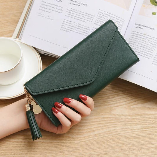 Women's Long Wallet Tri-fold Mobile Phone Bag