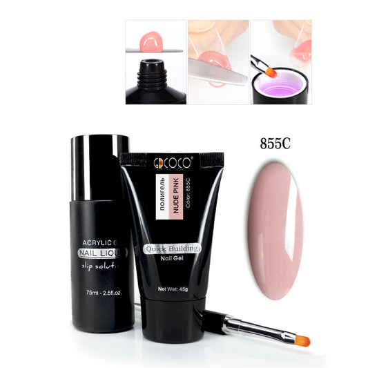 Nail phototherapy extension functional gel