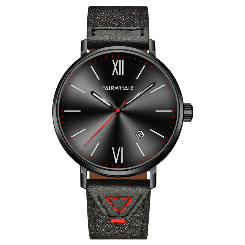 Waterproof quartz watch