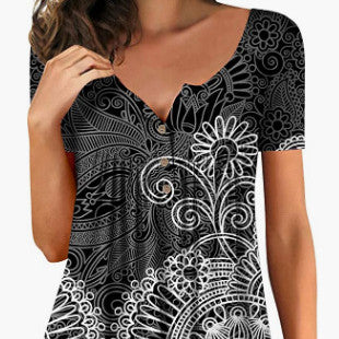 Women's Printed 3D Summer T-shirt