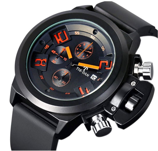 Multifunctional sports silicone belt watch