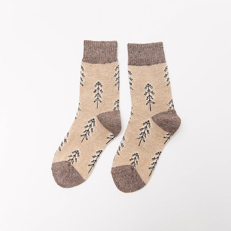 Thickened wool in tube women's socks