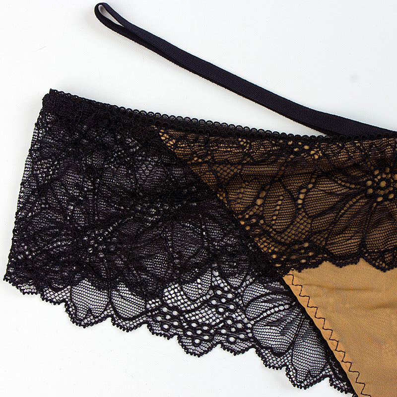 Ladies Briefs With Lace Straps And Low Waists