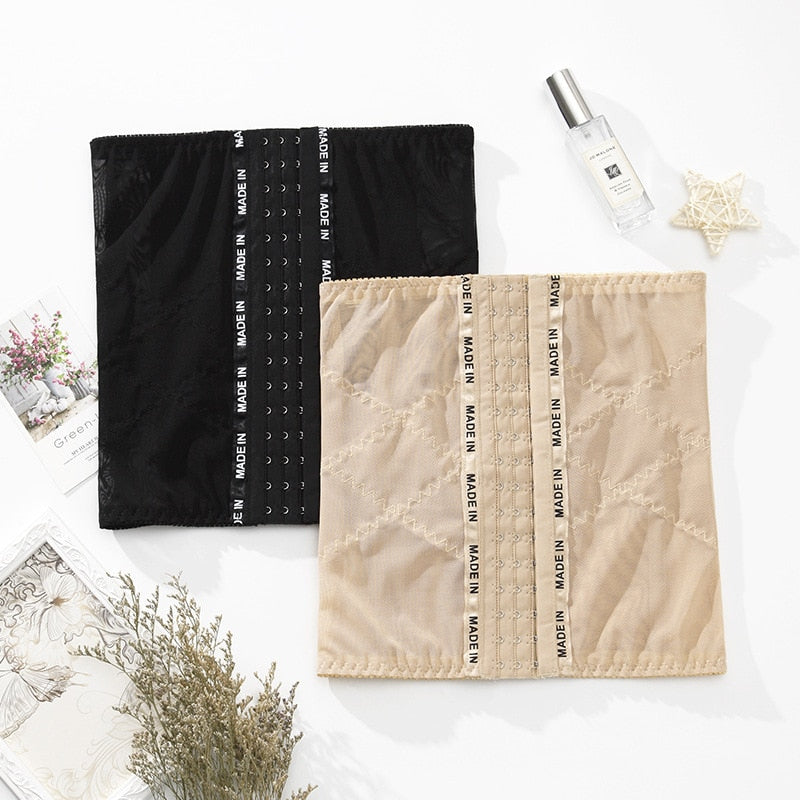 Mesh cross elastic waistband