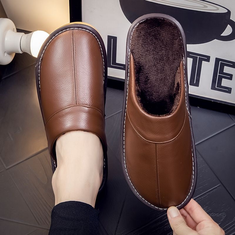 Men's Non-Slip Soft-Soled Cotton Slippers For Home