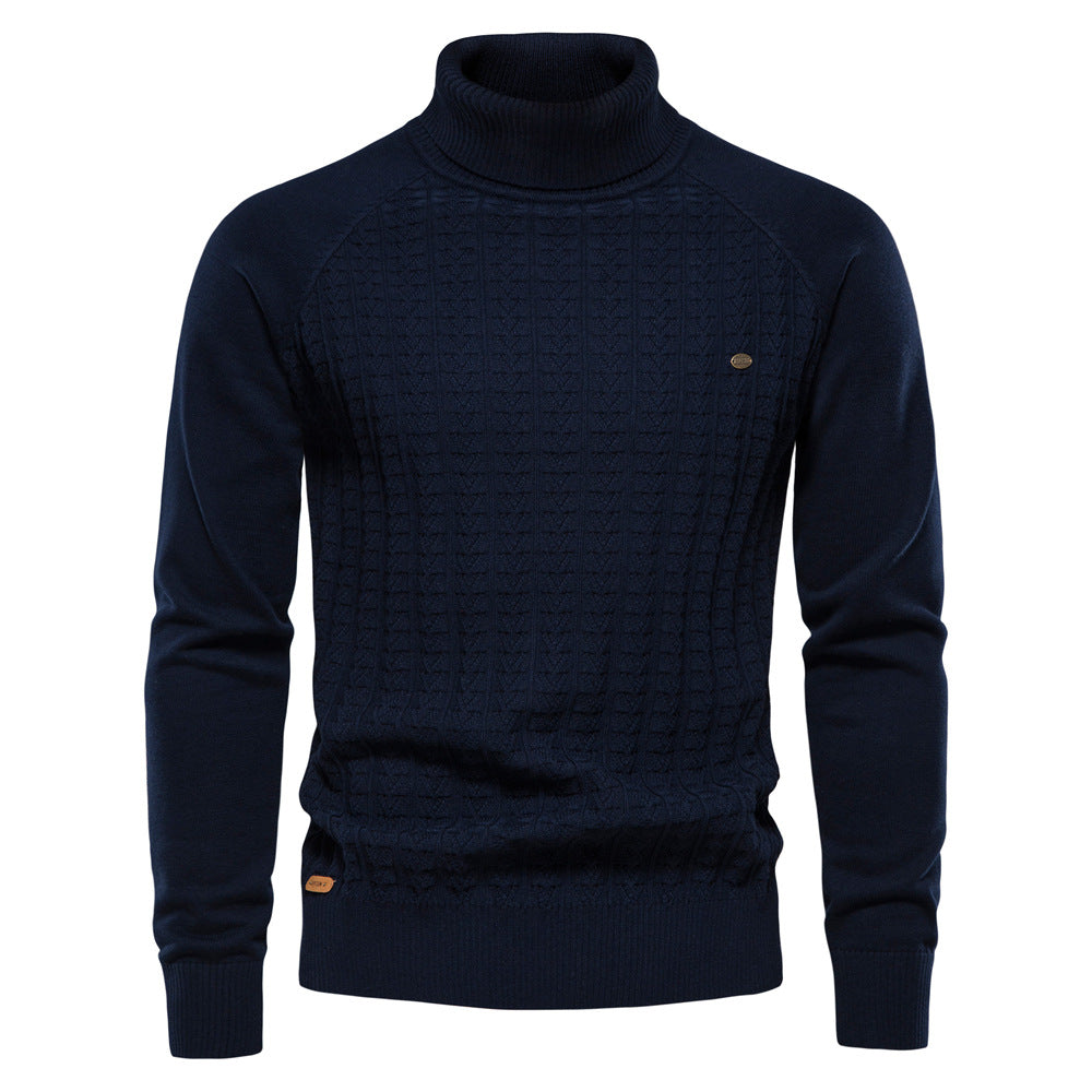 Solid Color Men's Knitwear Business Casual Sweater