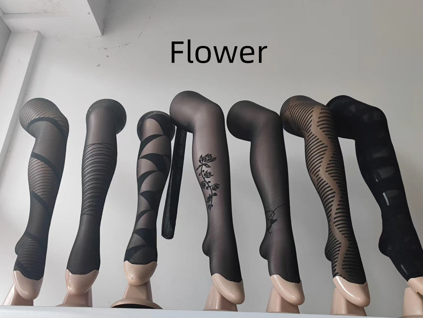 Women's Letter Stockings Ordinary Crotch