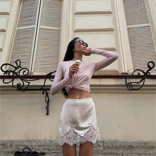 Lace New Sexy Hot Girl Style Bodycon Mini Skirt