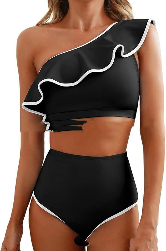 Solid-color Sexy Bikini Thong Swimsuit