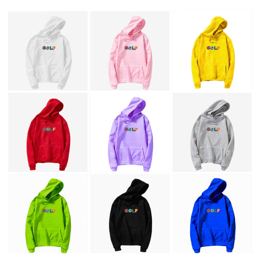 Hooded sweatshirt COLF print Harajuku style