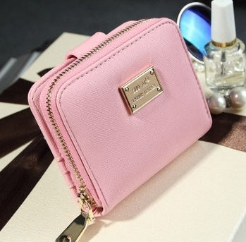 Women's Short Wallet Women's Korean Zip Twist Wallet Cross Cross Wallet Wallet