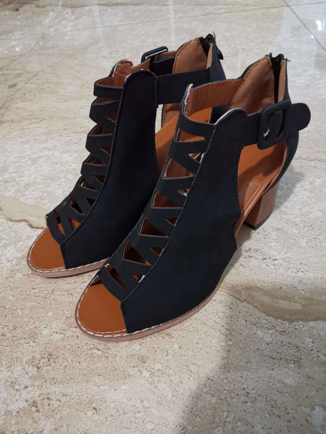 European and American fish mouth sandals