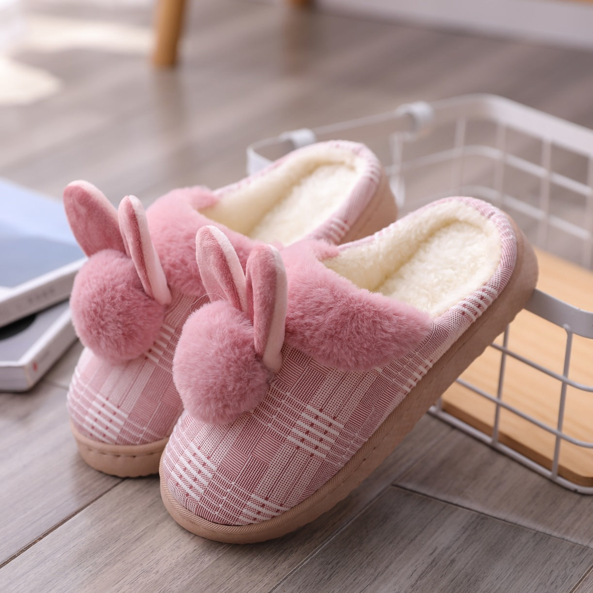 Women's cotton slippers boutique craft ball non-slip