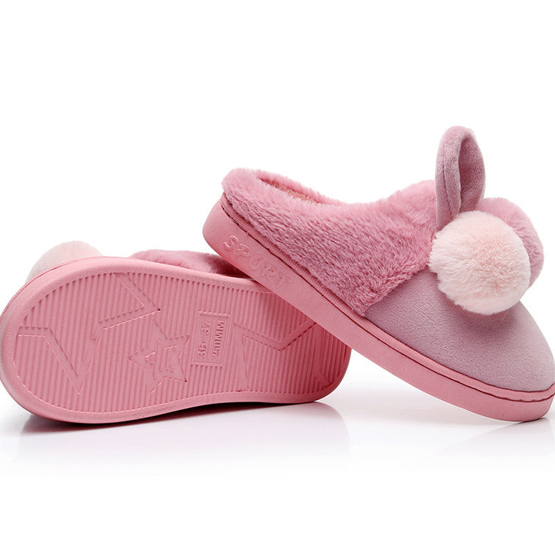 Warm And Velvet Couple Women's Winter Non-Slip Plush Shoes