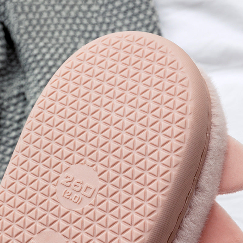 Cartoon Household Non-slip Couple Cotton Slippers