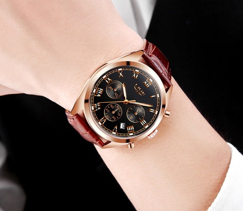 Fashion large dial European and American style steel belt watch sports watch DZ men's quartz watch