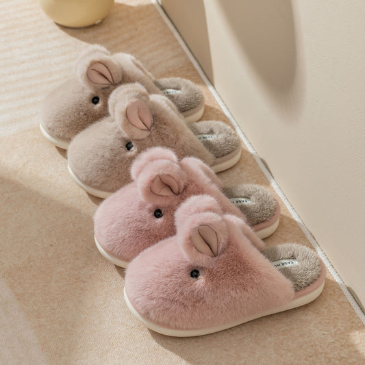 Cute Cartoon Baotou Men's Household Cotton Slippers