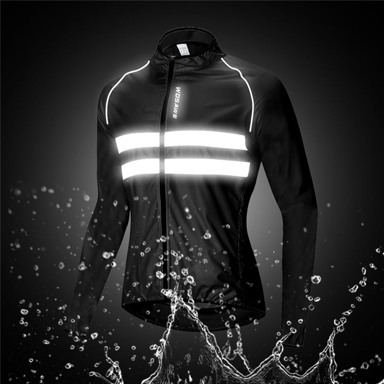 Reflective breathable trench coat