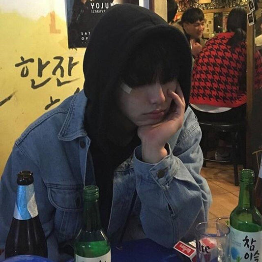 Korea wild classic retro denim jacket