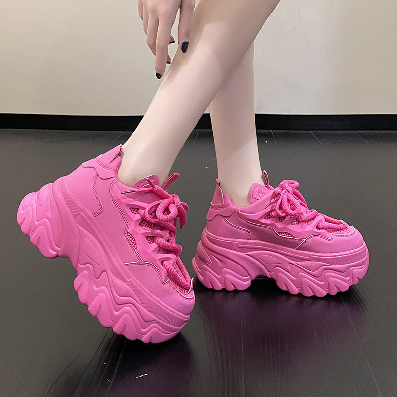 Platform Dad Shoes Black Spring And Autumn New Women's Shoes