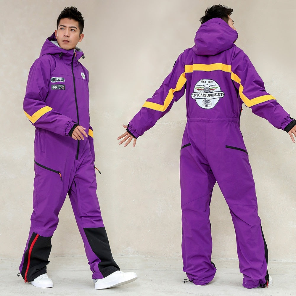 Single-board One-piece Ski Suit For Winterwindproof And Waterproof