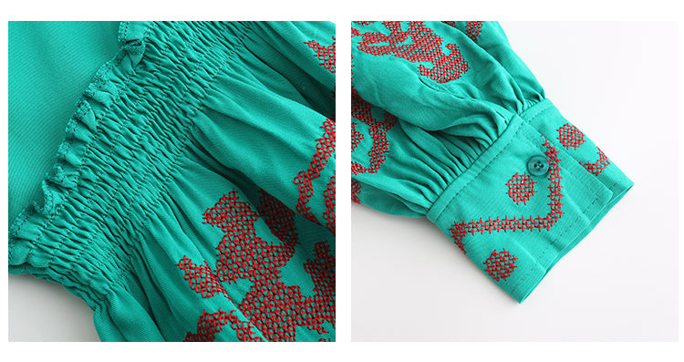 High End Exquisite Embroidery Aggressive Cardigan Skirt