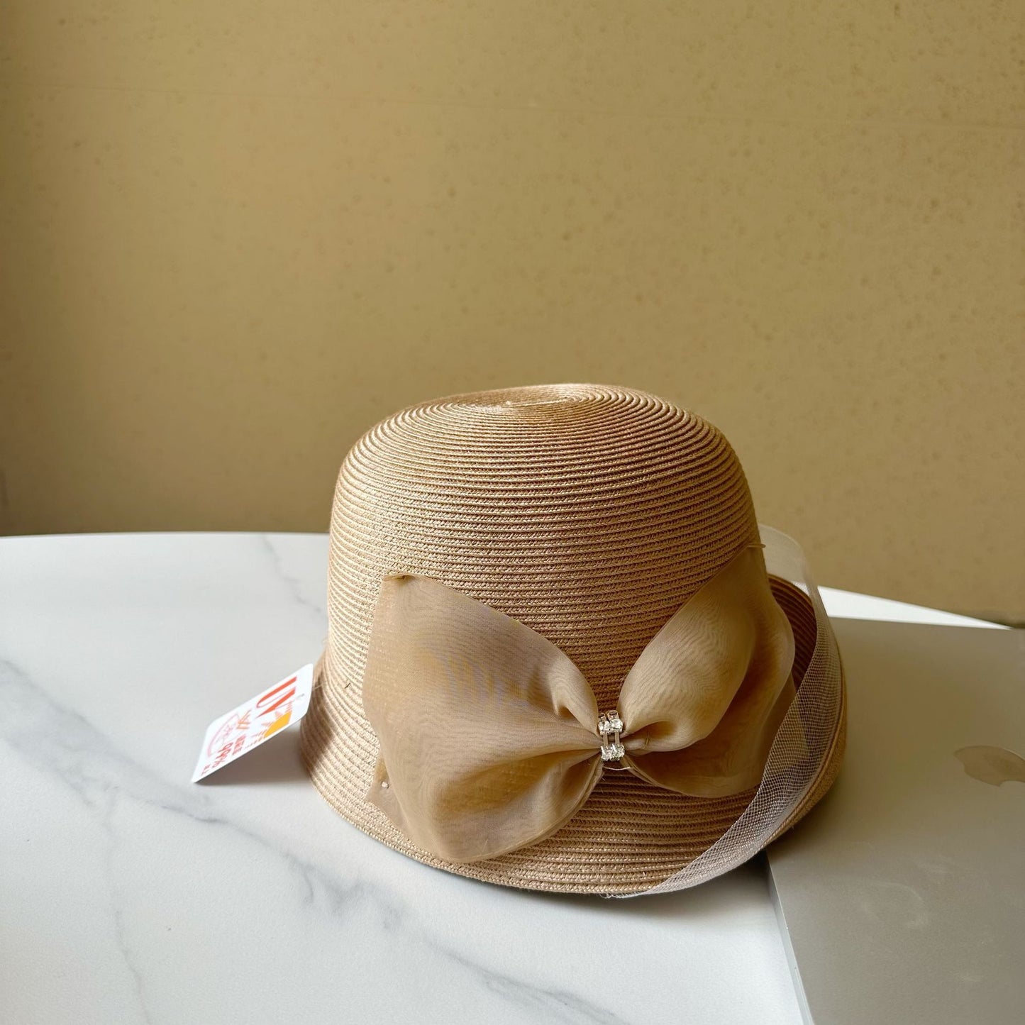 Weave Vintage Bucket Hat Small Brim Women's Straw Hat