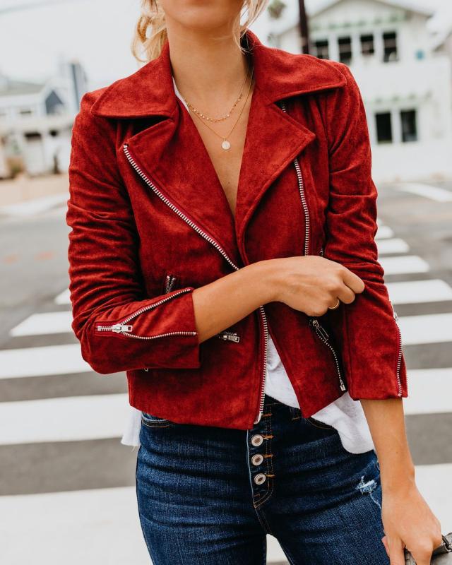 Damska krótka kurtka na jesień i zimę