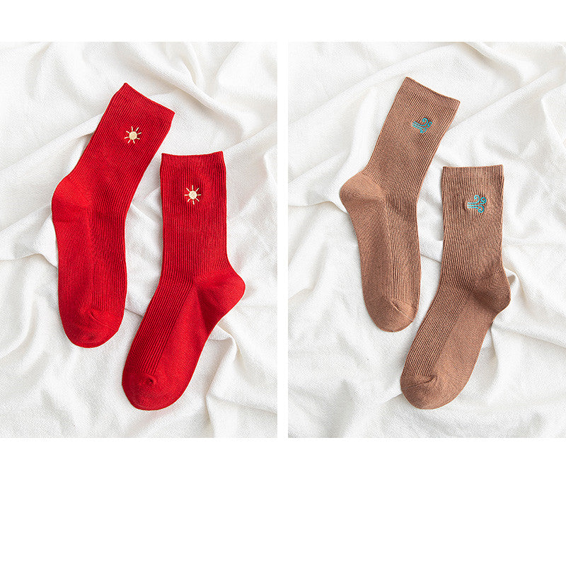 Pile socks in the middle
