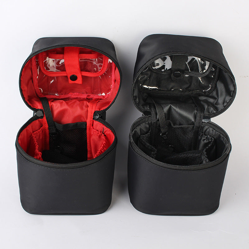 Three-dimensional waterproof portable cosmetic bag
