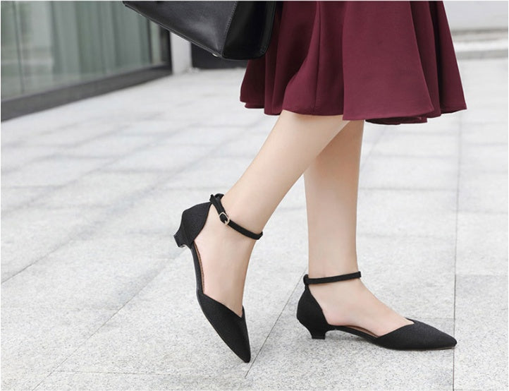 Small low heel sexy professional shoes