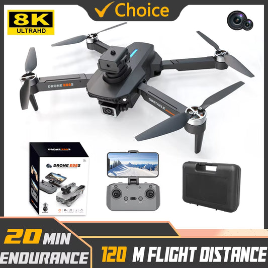 E88 PRO 8K Drone with Camera Obstacle Avoidance Optical Flow Remote Control Drone Dual Camera Mini Drone Brushless Motor Drone