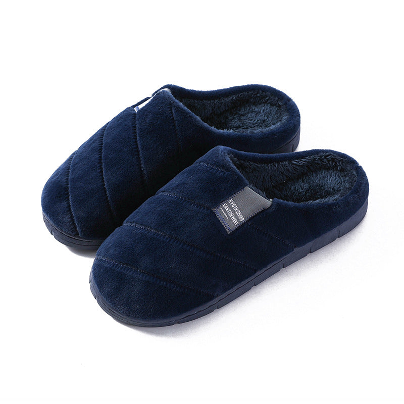 Cute non-slip thick-soled warm home cotton slippers