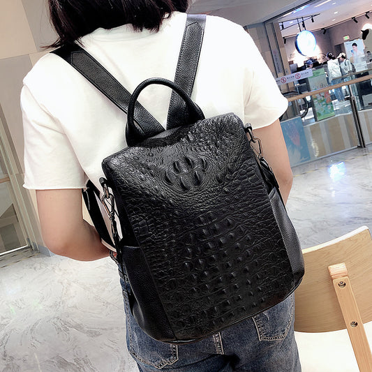 Women's Casual Fashion Solid Color Backpack