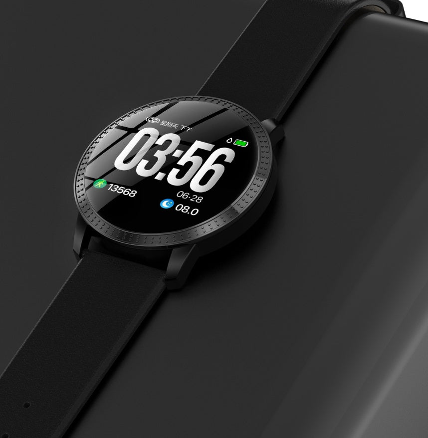 Metal round screen smart bracelet