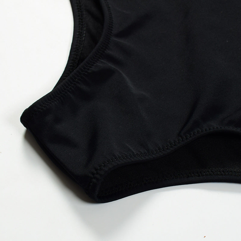 Hollow Solid Color Women's Swimming Trunks