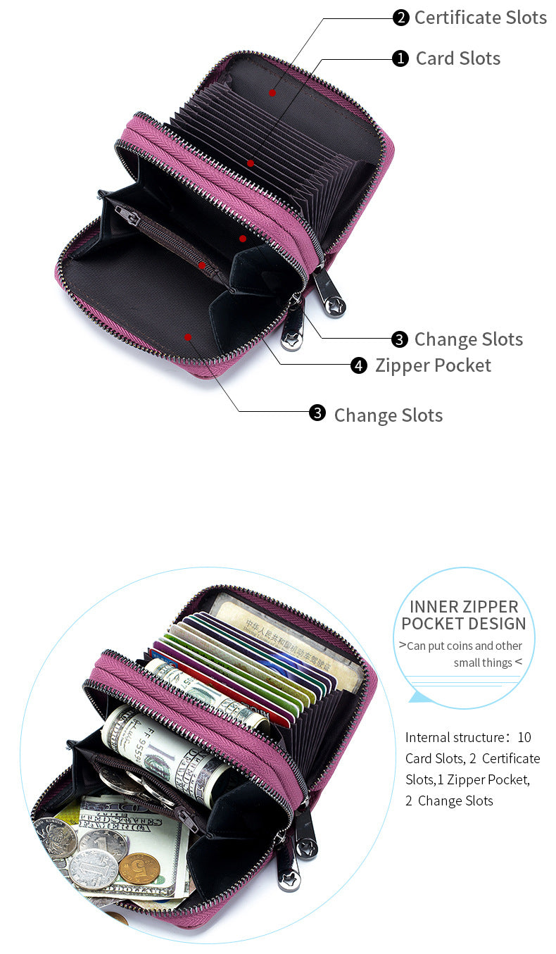 Double pull card holder