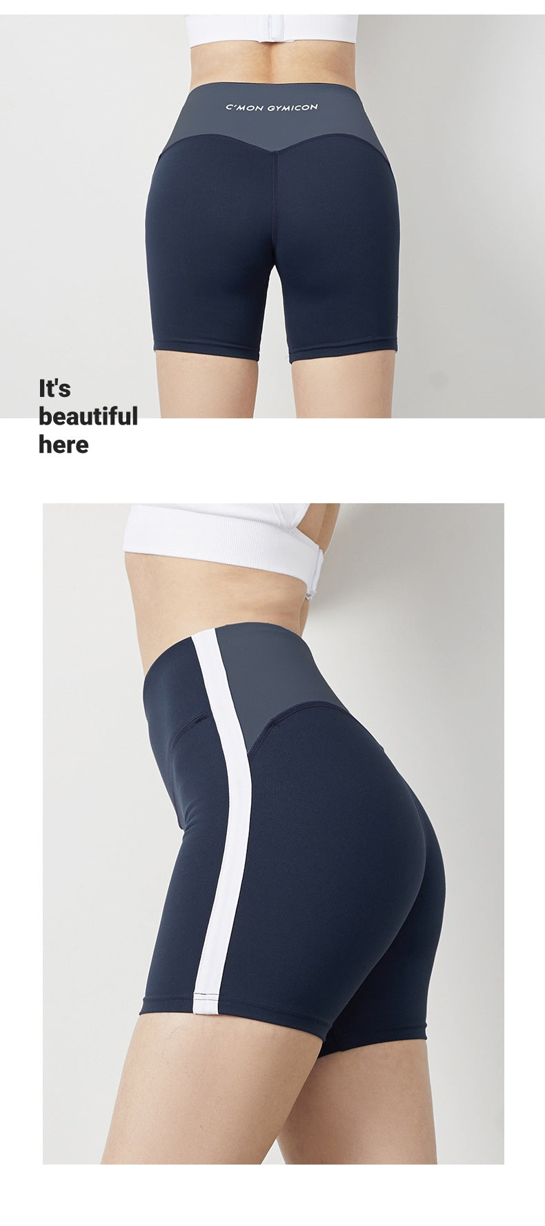Women's Sports Fitness High Waist Stretch Yoga Shorts