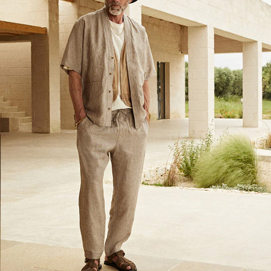 Men's Linen Summer Casual Suit
