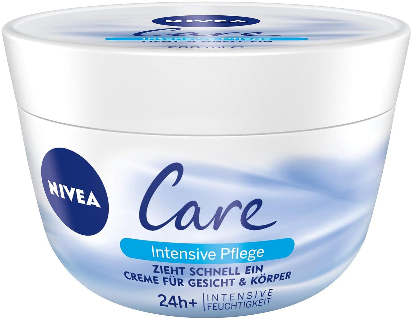 NIVEA Care Creme, Schnell Einziehende Creme Für Gesicht Und Körper, Feuchtigkeitsspendende NIVEA Creme Für Ein Zartes Und Glattes Hautgefühl (200 Ml)