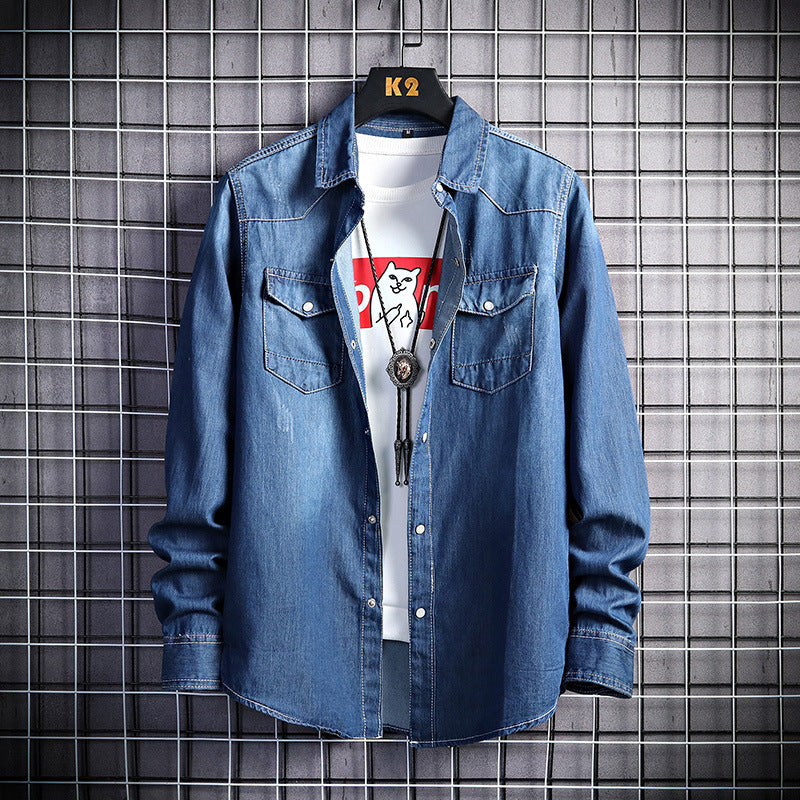 Men's Long-Sleeve Denim Casual All-Match Jacket